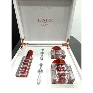 L'Core Paris Lav'o Bio Thermal Set Cream Mask and‎ Serum 3-in-1 Gift Case New
